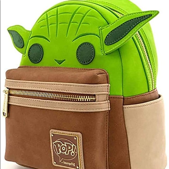 Loungefly Funko Star Wars Yoda Figural Backpack - Picture 3 of 3